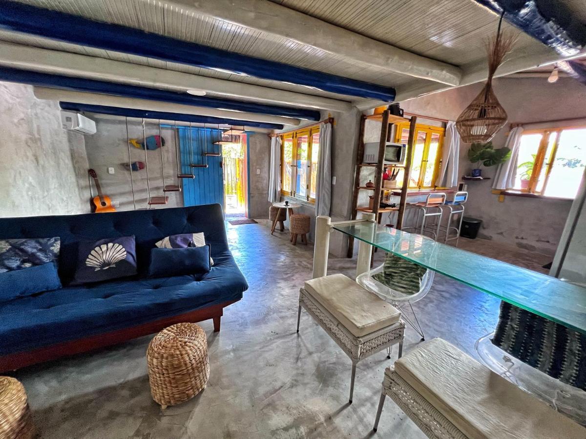 Casinha Azul Caraiva - Casa Completa Na Beira Do Rio Villa Exterior foto