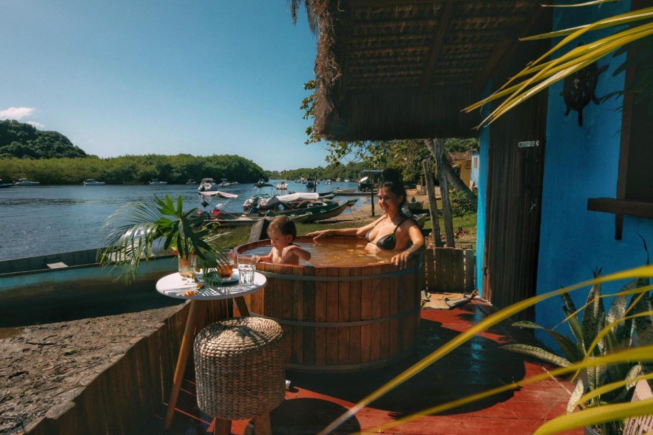 Casinha Azul Caraiva - Casa Completa Na Beira Do Rio Villa Exterior foto
