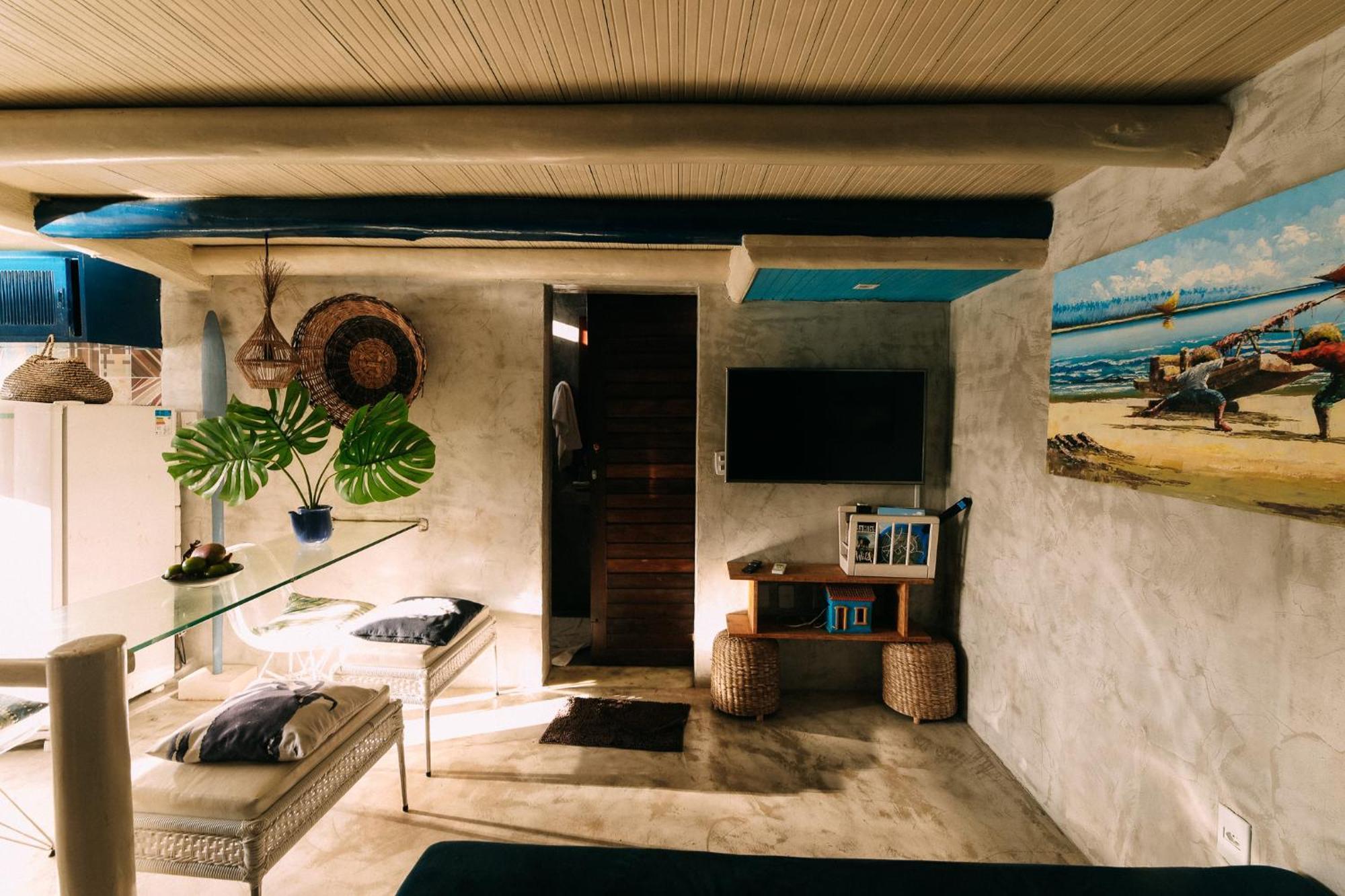 Casinha Azul Caraiva - Casa Completa Na Beira Do Rio Villa Exterior foto