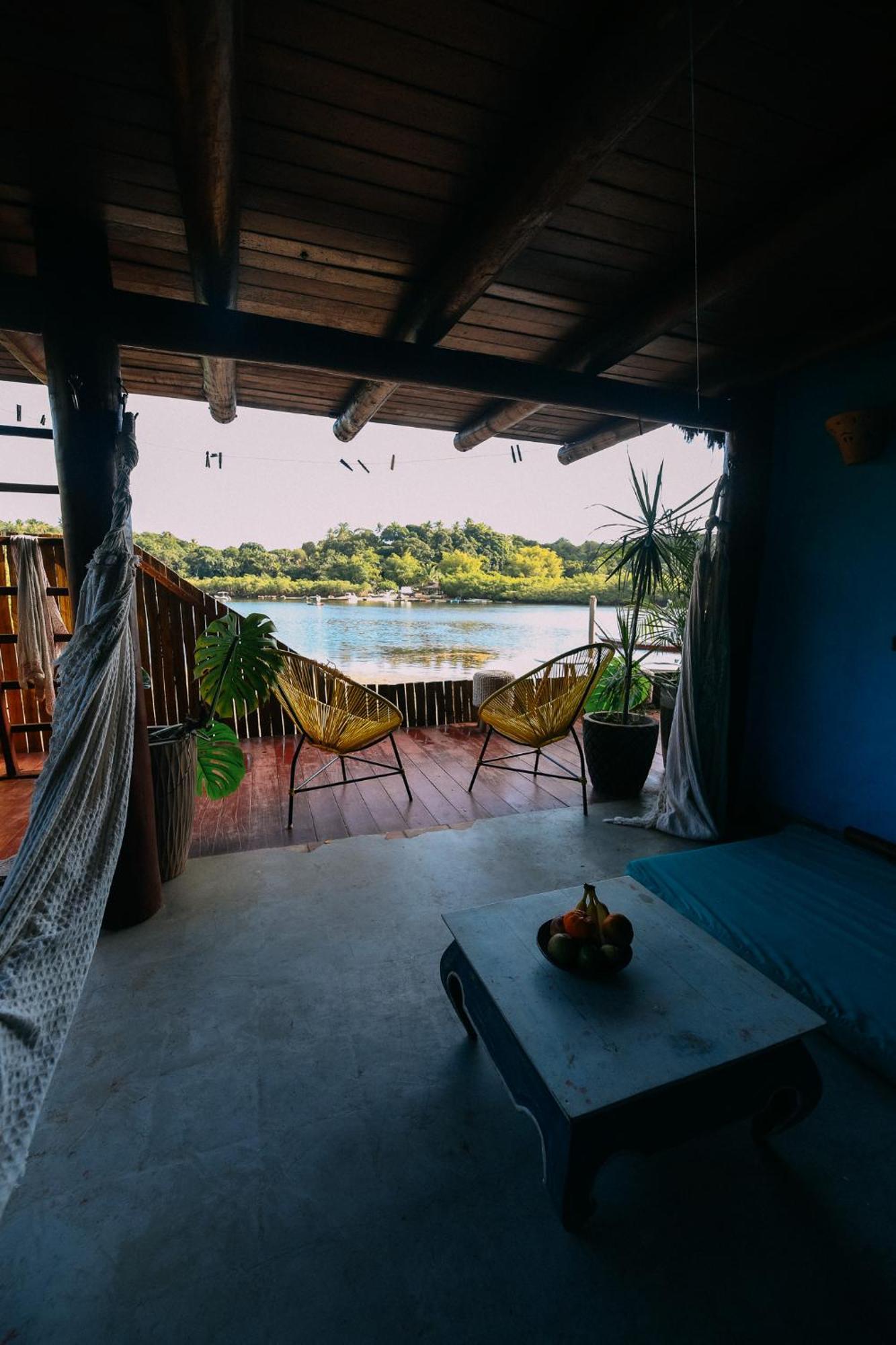 Casinha Azul Caraiva - Casa Completa Na Beira Do Rio Villa Exterior foto