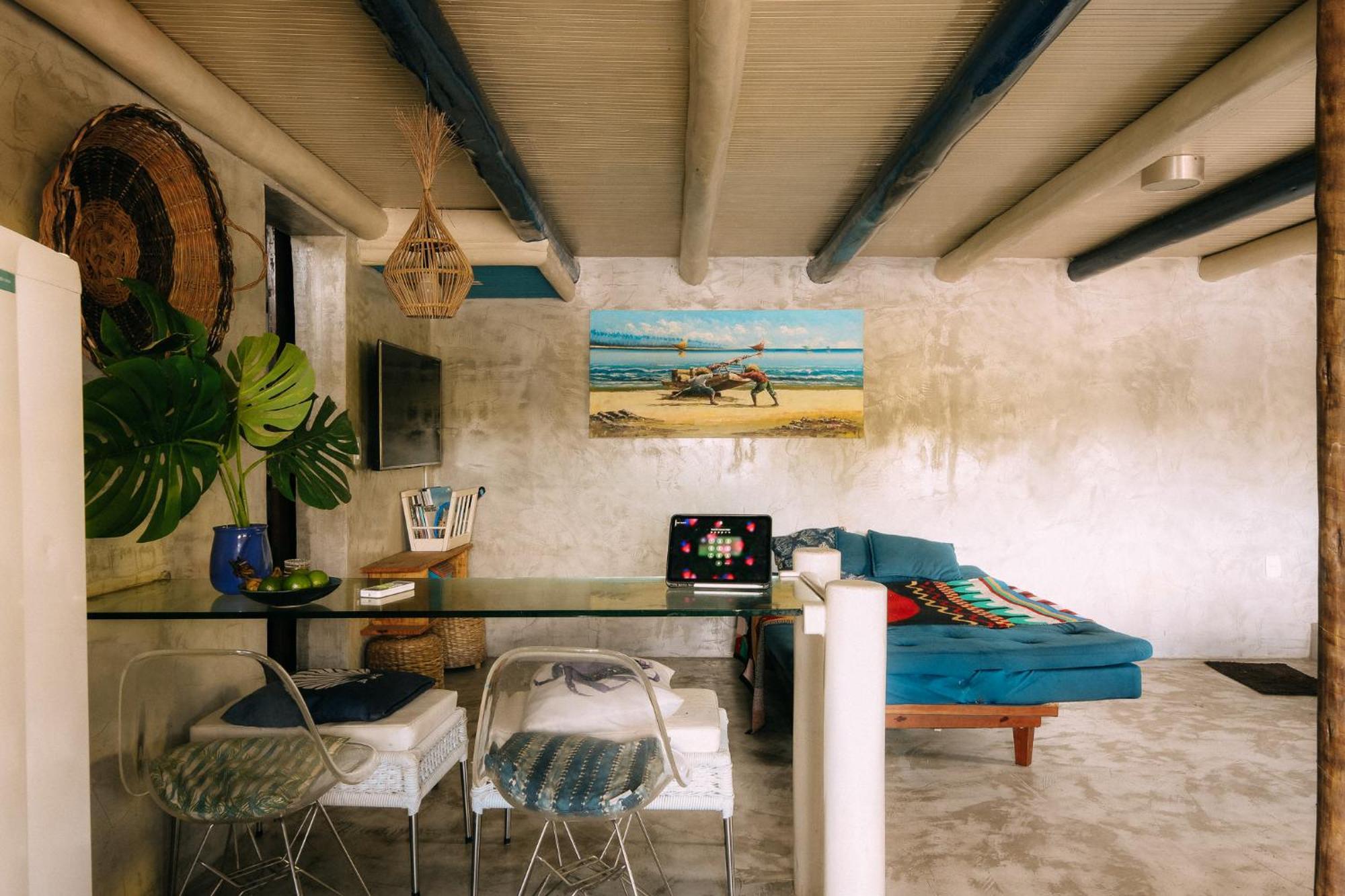 Casinha Azul Caraiva - Casa Completa Na Beira Do Rio Villa Exterior foto