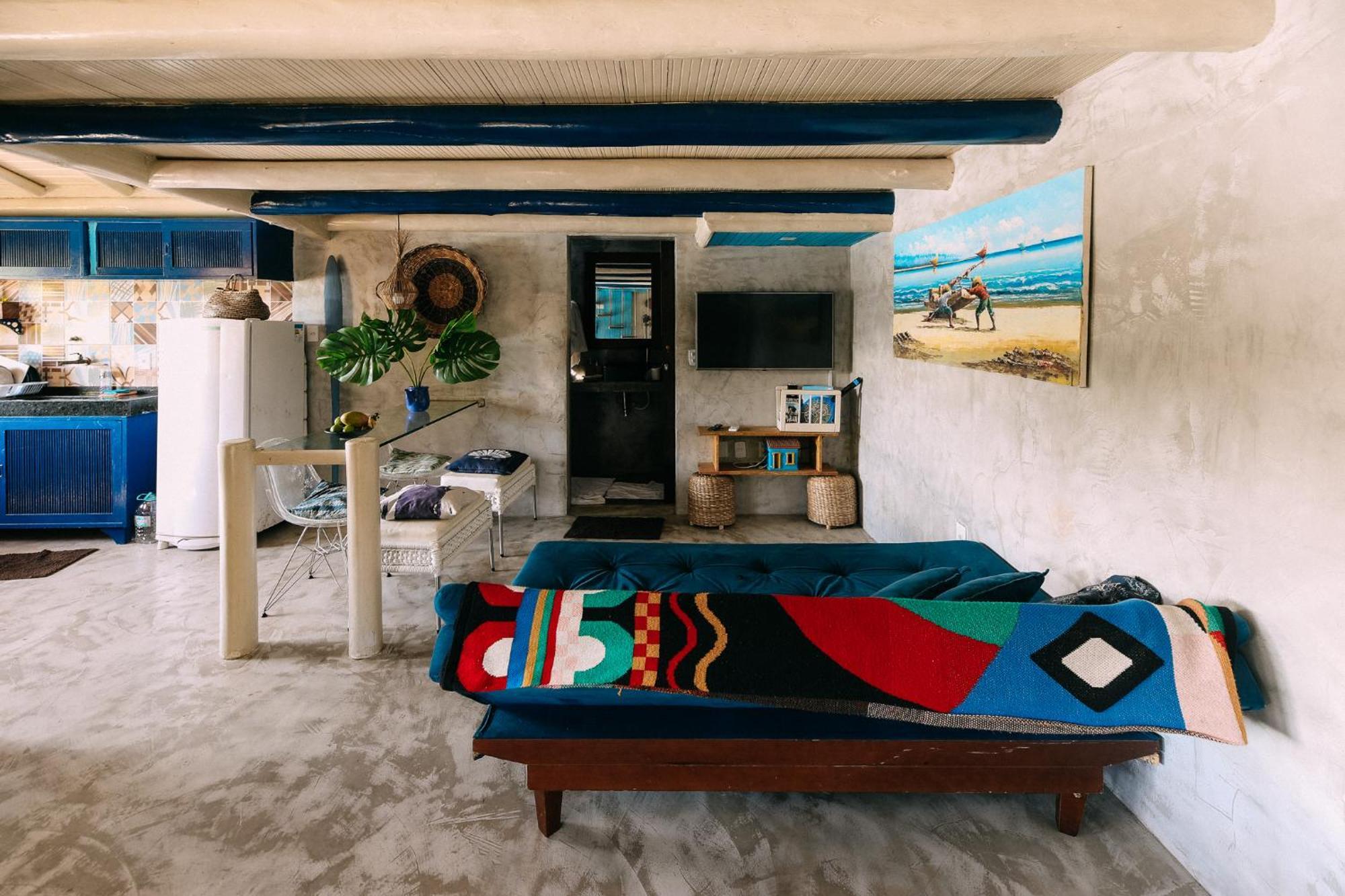 Casinha Azul Caraiva - Casa Completa Na Beira Do Rio Villa Exterior foto